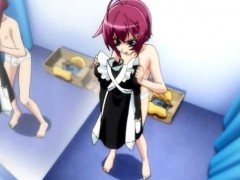 Shemale Anime Maid Self Masturbating In The Bathtub