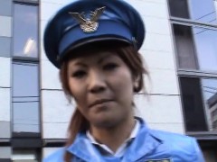 Subtitled Japanese public nudity miniskirt police striptease