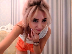 Sexy blonde teen girl loves to masturbate