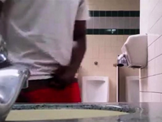 Str8 bbc play in public toilet