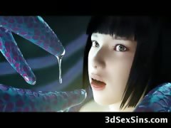 Creepy Creatures Fuck 3D Babes!