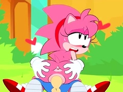 Classic Amy Rose x Sonic [Beachside Bunnies + MrcBleck]