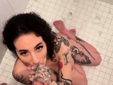 Kinky Arabelle Raphael Sucks And Blows Cock While On Shower