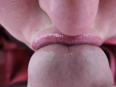 My wife gives a great closeup blowjob