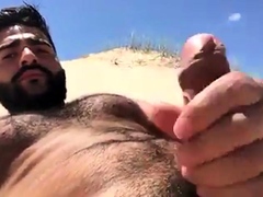 Greek Beach Jerk - Big Cock Hunk Outdoor Adventure